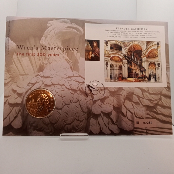 Wren's Masterpiece Commemorative Coin and Stamp Set
